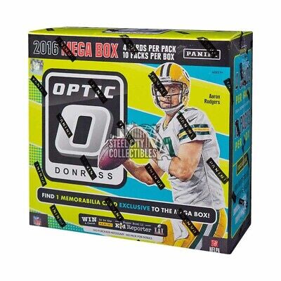 2016 Panini Donruss Optic Football Mega Box NFL Trading Cards