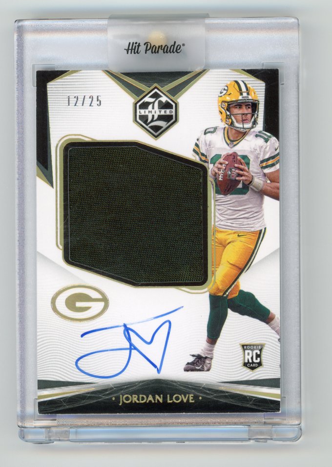 2020 Panini Limited Jordan Love Rookie Patch Auto /25