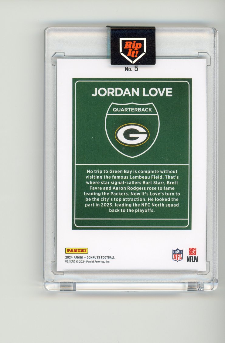 2024 Panini Donruss Downtown Jordan Love