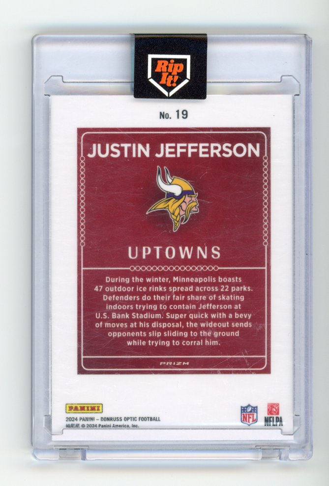 2024 Panini Donruss Optic Uptown Justin Jefferson
