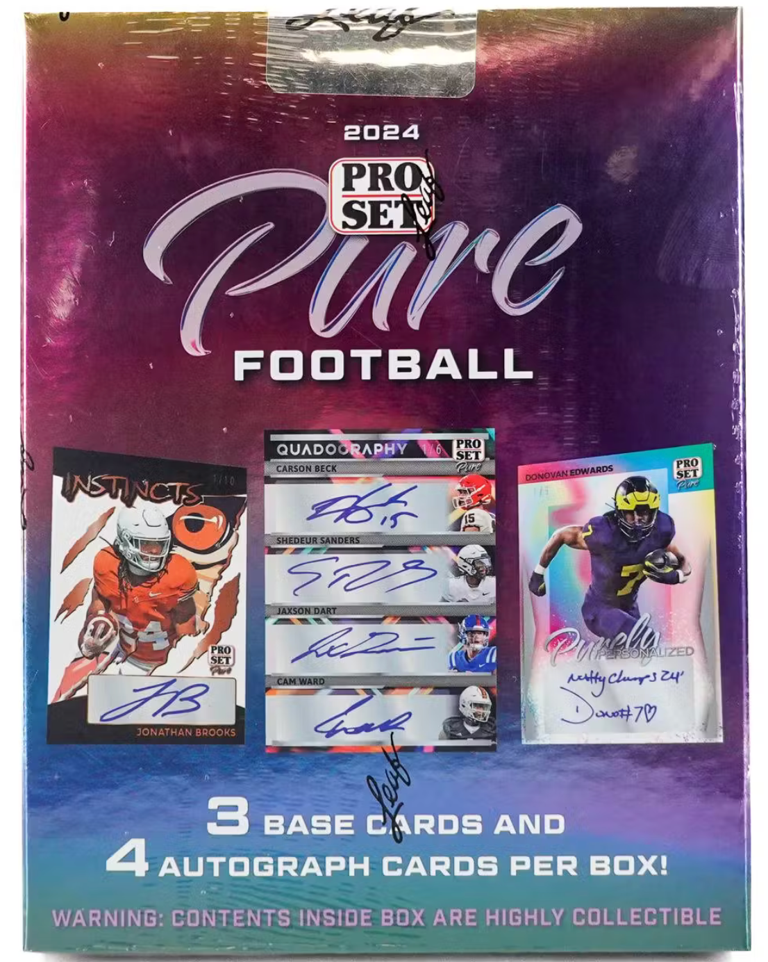2024 Leaf Pro Set Pure Football Hobby Box