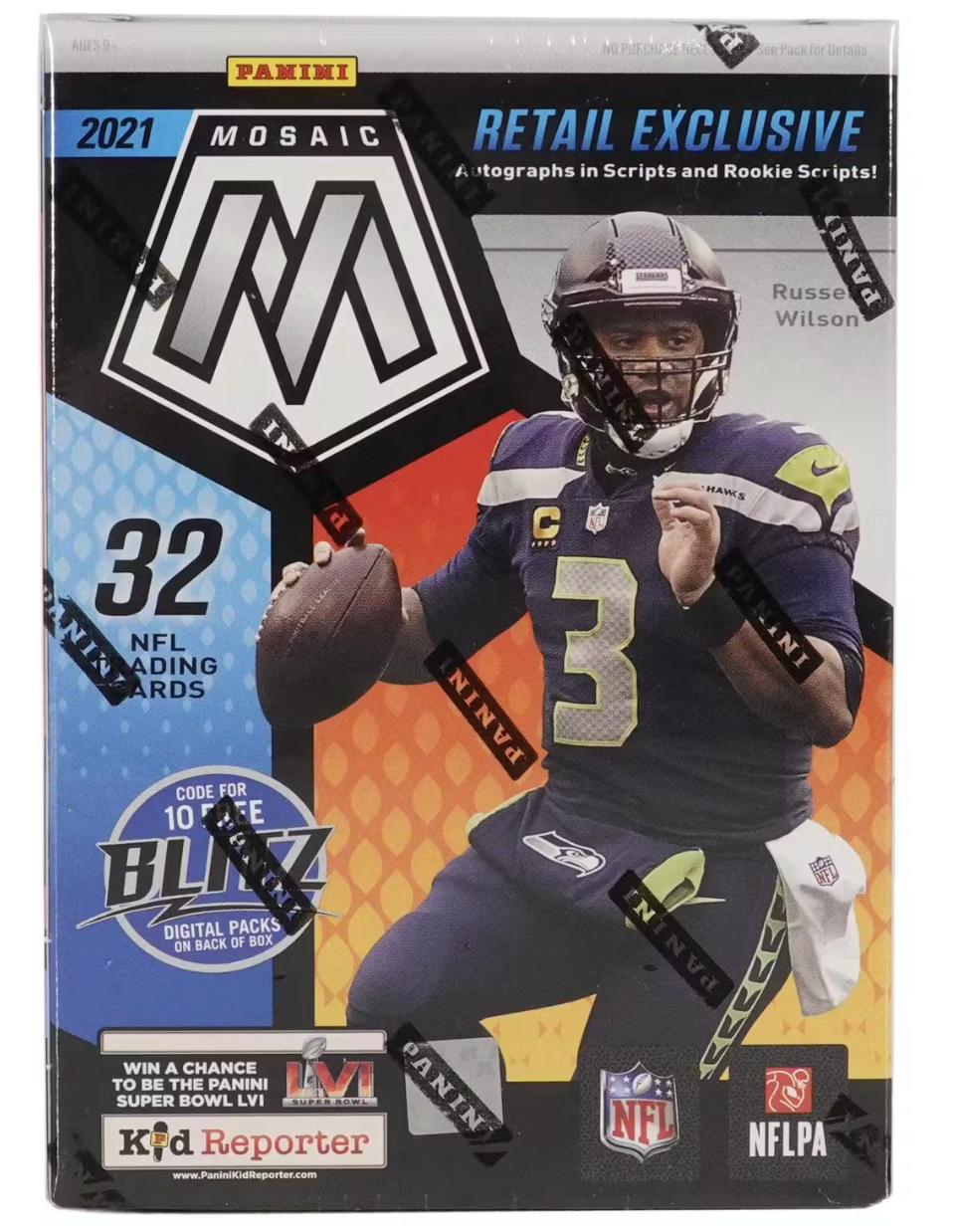 2021 Panini Mosaic Football 8-Pack Blaster Box