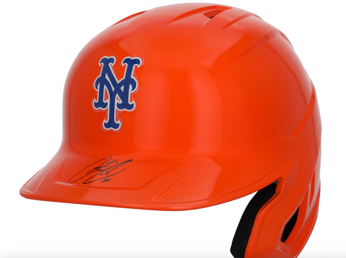 Francisco Lindor New York Mets Autographed Alternate Chrome Replica Batting Helmet