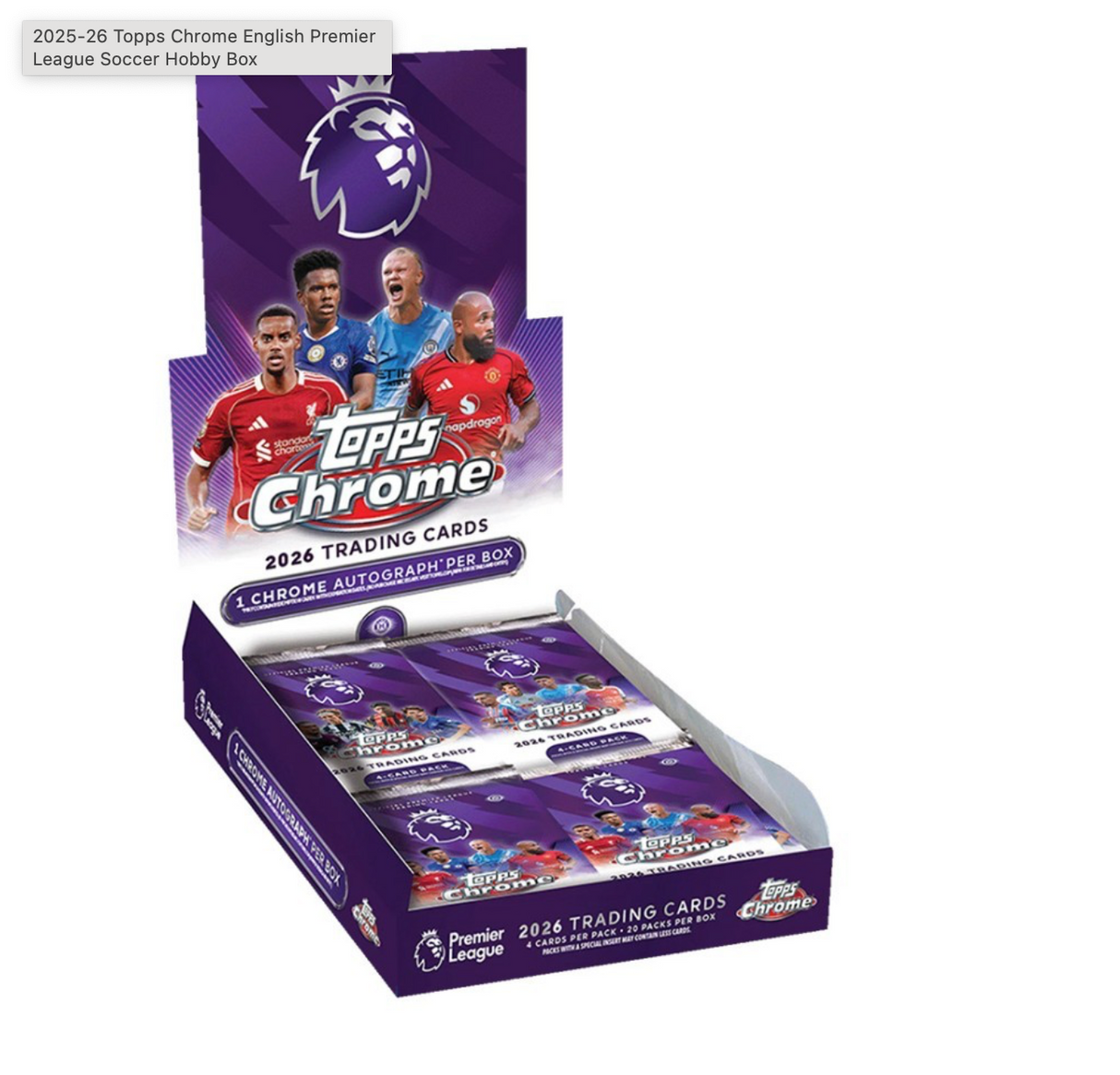 2025-26 Topps Chrome English Premier League Soccer Hobby Box