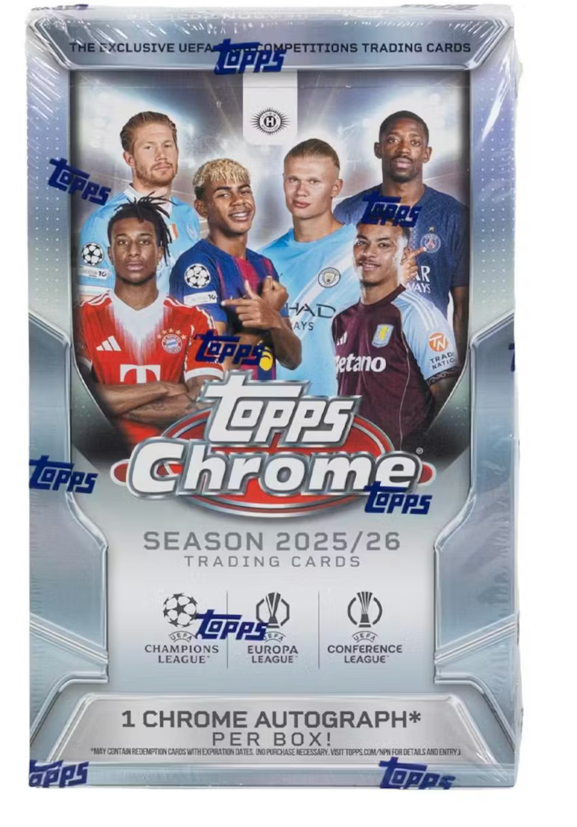 2025/26 Topps Chrome UEFA Club Competitions Soccer Hobby Box