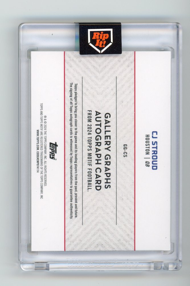 2024 Topps Motif CJ Stroud Rookie Autograph 91/99