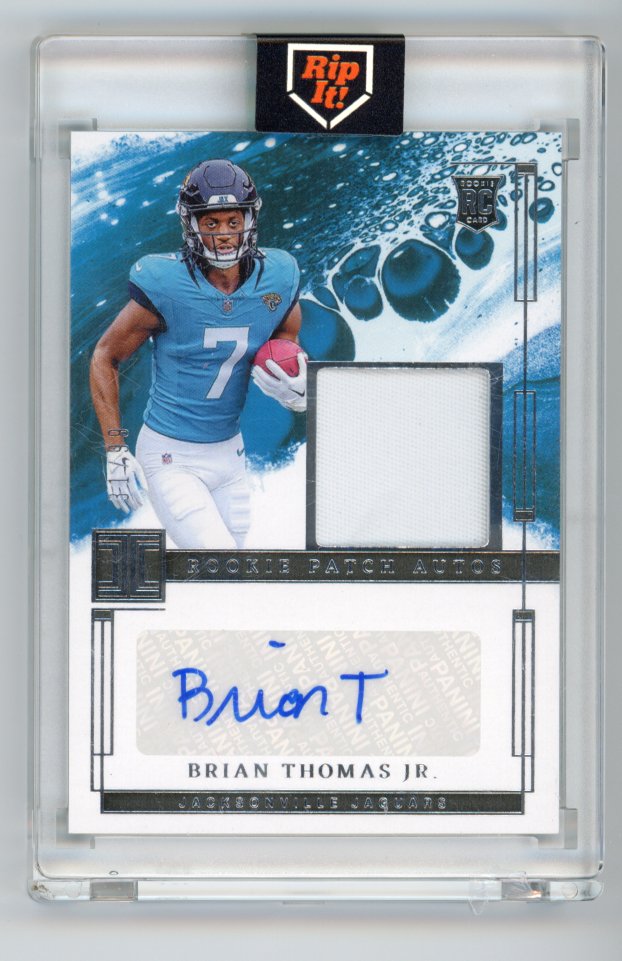 2024 Panini Impeccable Brian Thomas Rookie Patch Autograph /99