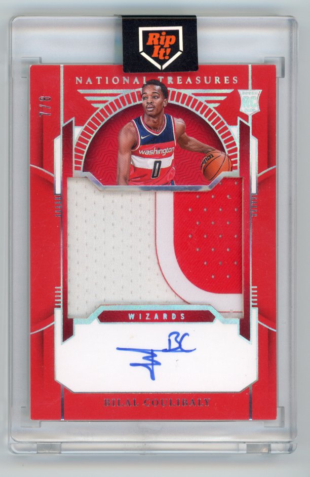 2023-34 Bilal Coulibaly National Treasures rookie patch auto /8