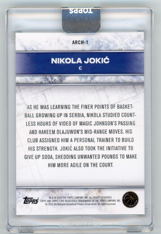 2024 Topps 3 Nikola Jokic Arhcitects 1/1