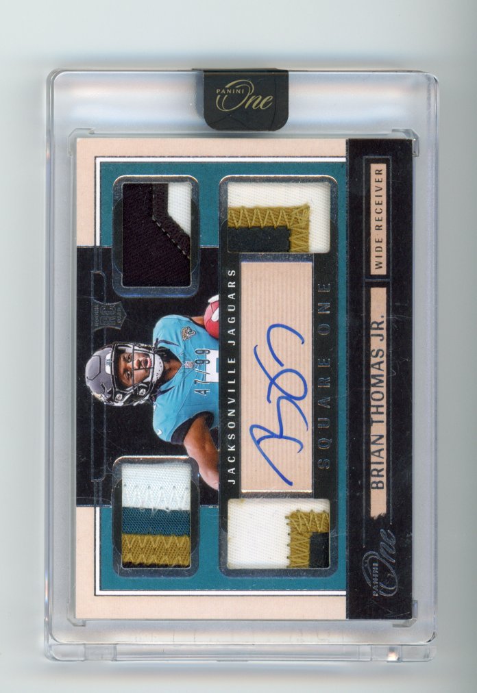 2024 Panini One Football Brian Thomas Jr Rookie Patch auto /99