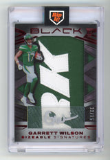 2022 Panini Black Garrett Wilson Jumbo Rookie Patch Auto /15