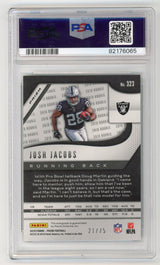 2019 Panini Prizm Josh Jacobs Rookie Green Scope Autograph PSA 10 /75