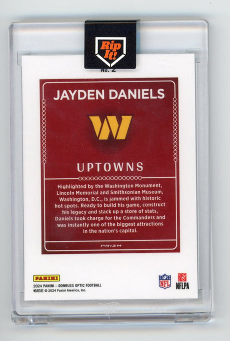 Jayden Daniels uptown rookie optic