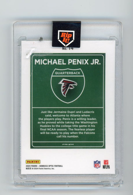 2024 Optic Donruss Micheal Penix Jr Rookie Downtown