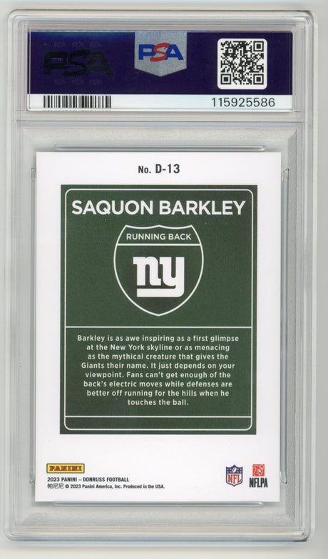 Saquon Barkley Downtown psa 9