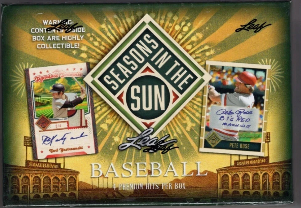 2025 Leaf Seasons In The Sun Baseball Hobby Box