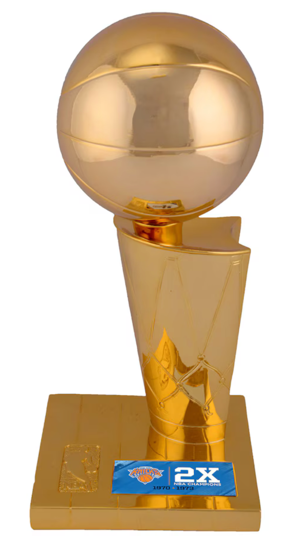 New York Knicks Fanatics Authentic 2-Time NBA Finals Champions 12" Replica Larry O'Brien Trophy with Sublimated Plate