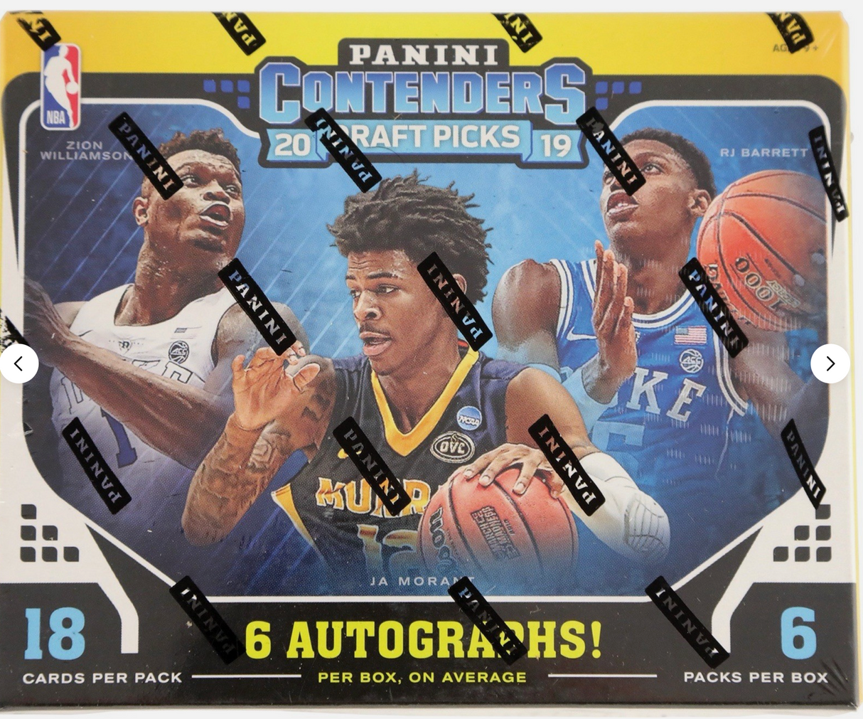 2019-20 Panini Contenders Draft Picks Basketball Hobby Box💎6 Autos! Zion Morant