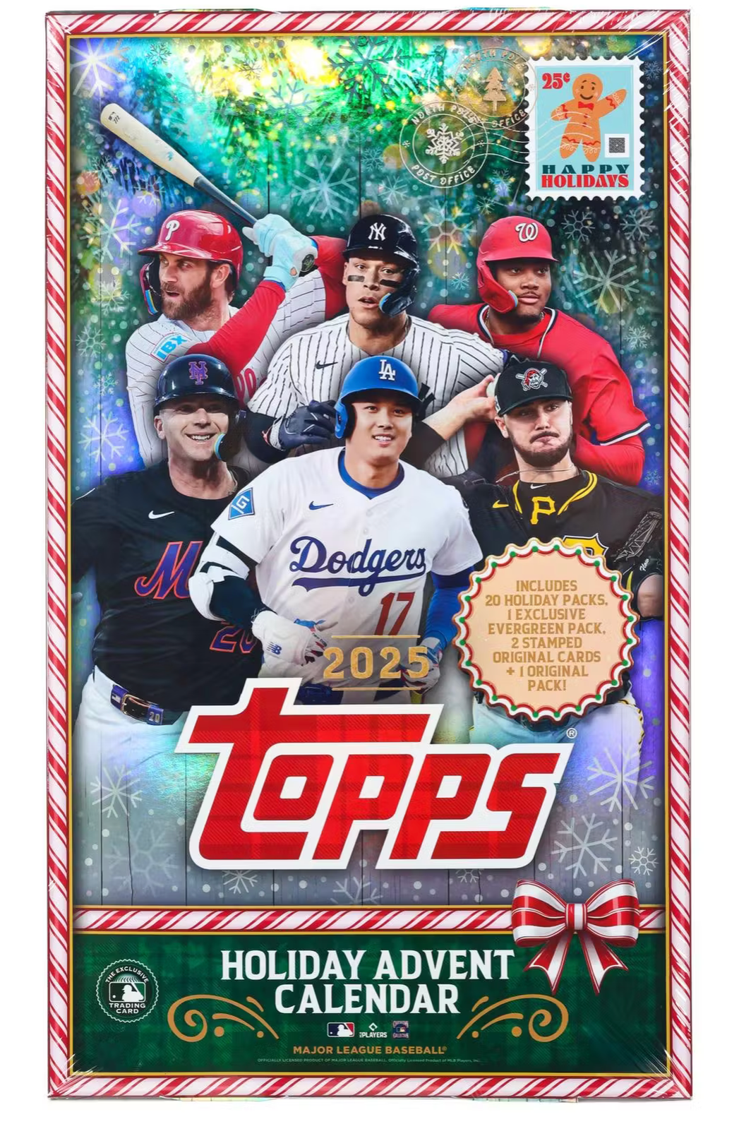 2025 Topps Holiday Baseball Advent Calendar Box