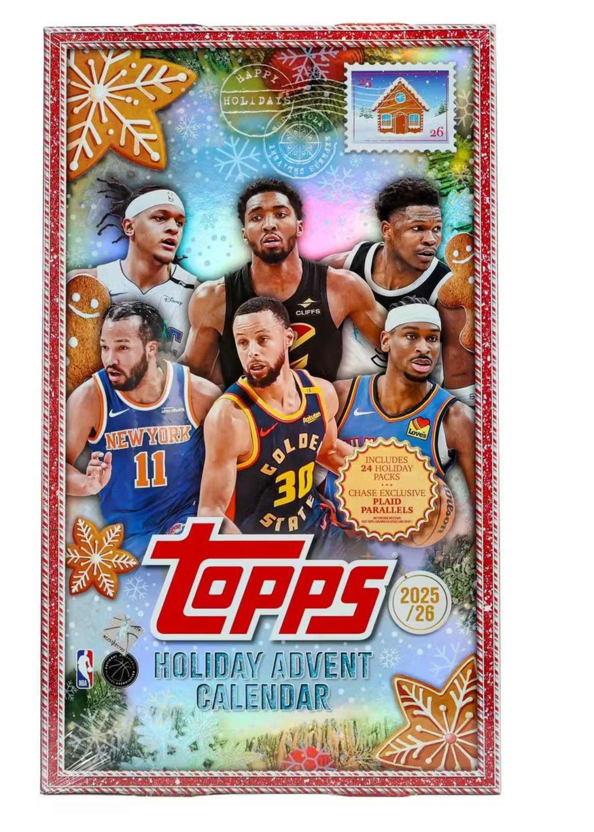 2025/26 Topps Holiday Basketball Countdown Calendar Box