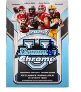 2025 Bowman University Chrome Football 7-Pack Blaster Box
