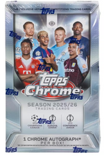 2025/26 Topps Chrome UEFA Club Competitions Soccer Hobby Box