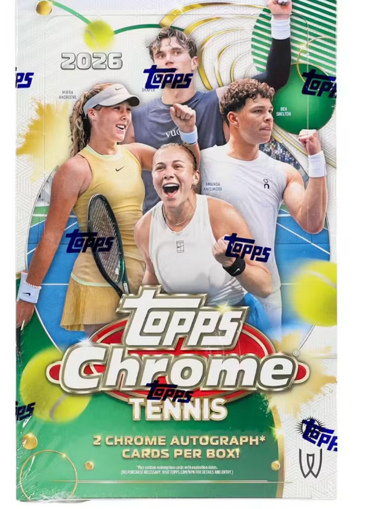 2026 Topps Chrome Tennis Hobby Box
