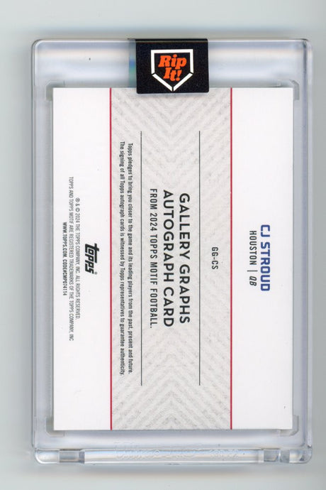 2024 Topps Motif CJ Stroud Rookie Autograph 91/99