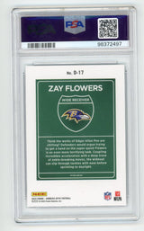 2023 Donruss Optic Downtown Zay Flowers Rookie PSA 9