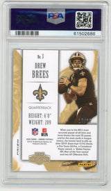 2020 Panini Honors Drew Brees Orange /20 PSA 10 Pop1