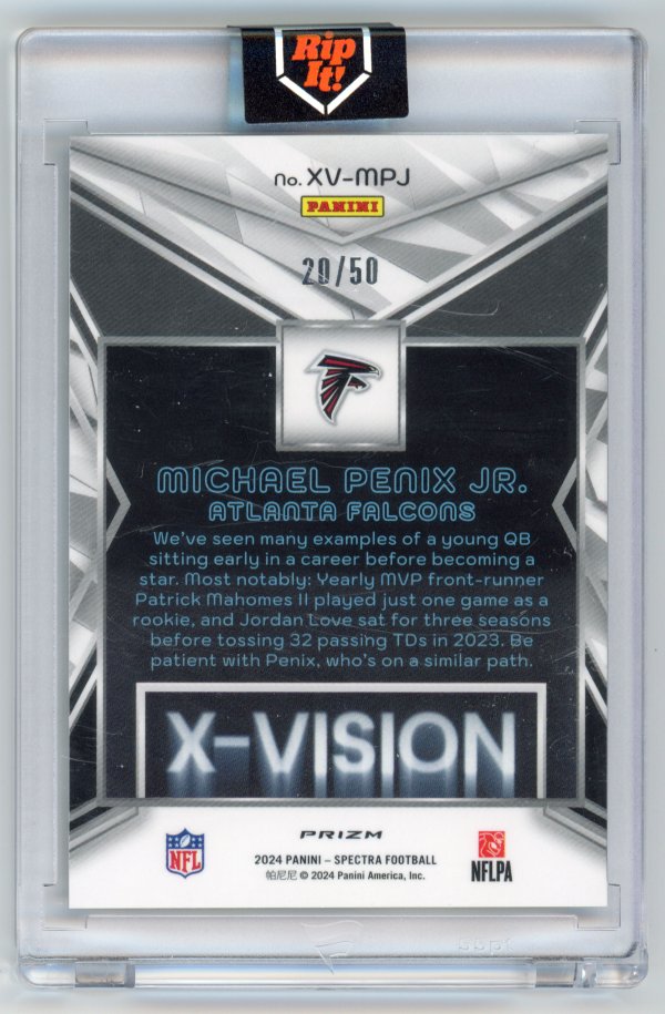 2024 Panini Spectra Michael Penix X-Vison /50 rookie