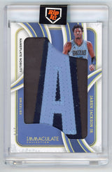 2024 PANINI IMMACULATE JAREN JACKSON JR NAME PLATE PATCH /9