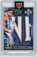 2015 Panini Court Kings Karl-Anthony Towns Rookie Card Rookie Patch 1/10