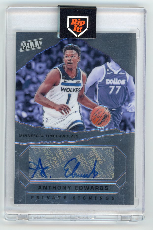 2023 Panini Private Signings Anthony Edwards 5/5