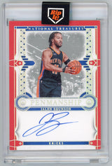 2023-24 Panini National Treasures jalen brunson auto /8