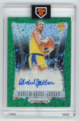 2023-24 Panini Prizm Deca Kareem Abdul Jabbar Green Shimmer auto /15