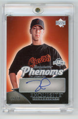 2007 UPPER DECK EXQUISITE TIM LINCECUM ROOKIE AUTO /20