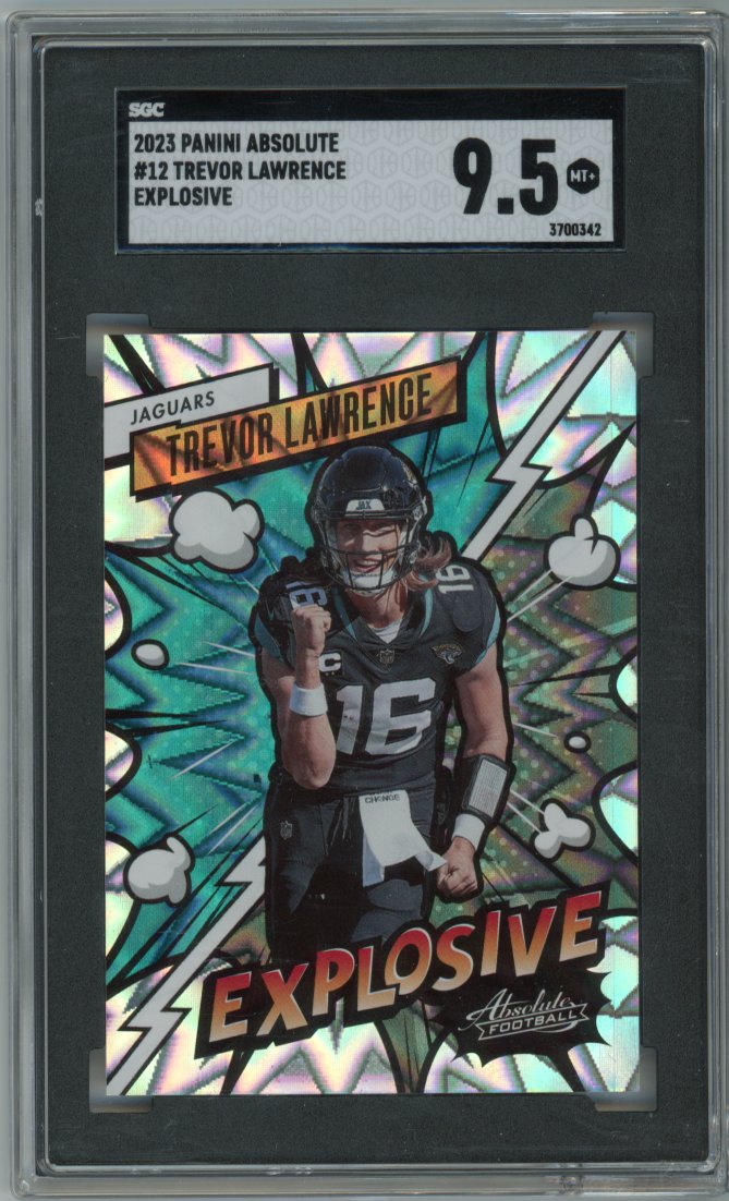 2023 Panini absolute Trevor Lawrence explosive sac 9.5