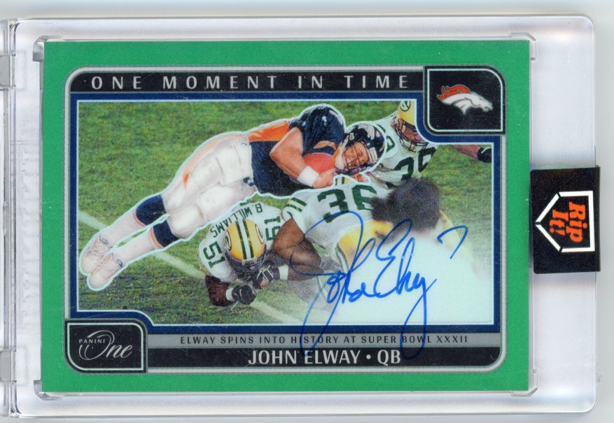2024 Panini One John Elway One Moment Autograph /40